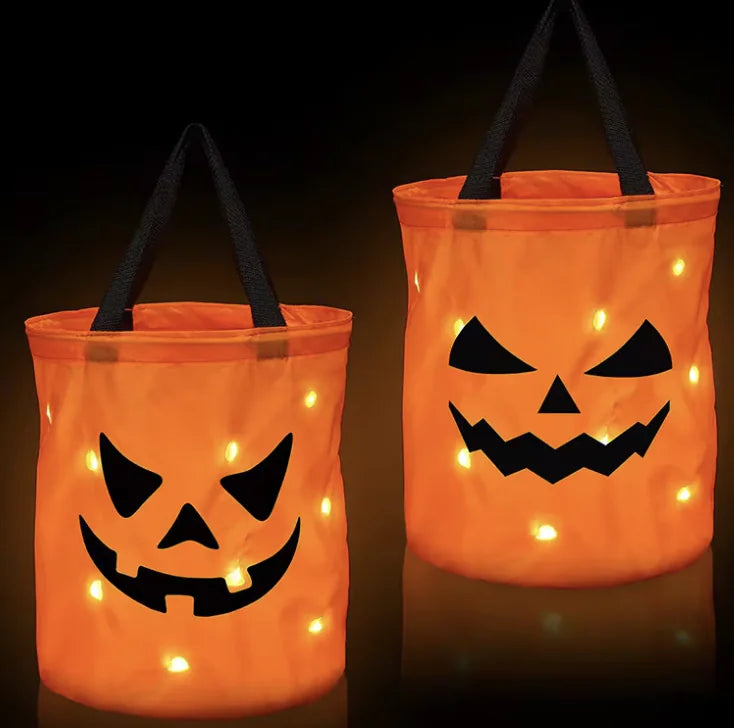 LED Halloween Trick-or-Treat Basket