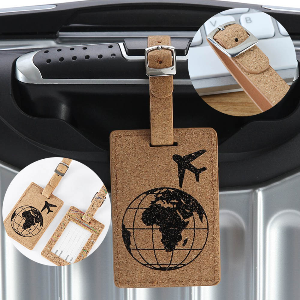 Earth Airplane Luggage Tag