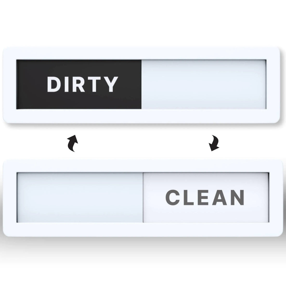Mini Dishwasher Magnet Clean Dirty Sign - Extra Small Size - Slide Indicator Magnetic Kitchen Gadgets - New Home Essentials - Kitchen Organization Decor Accessories - Countertop Dishwashers - White