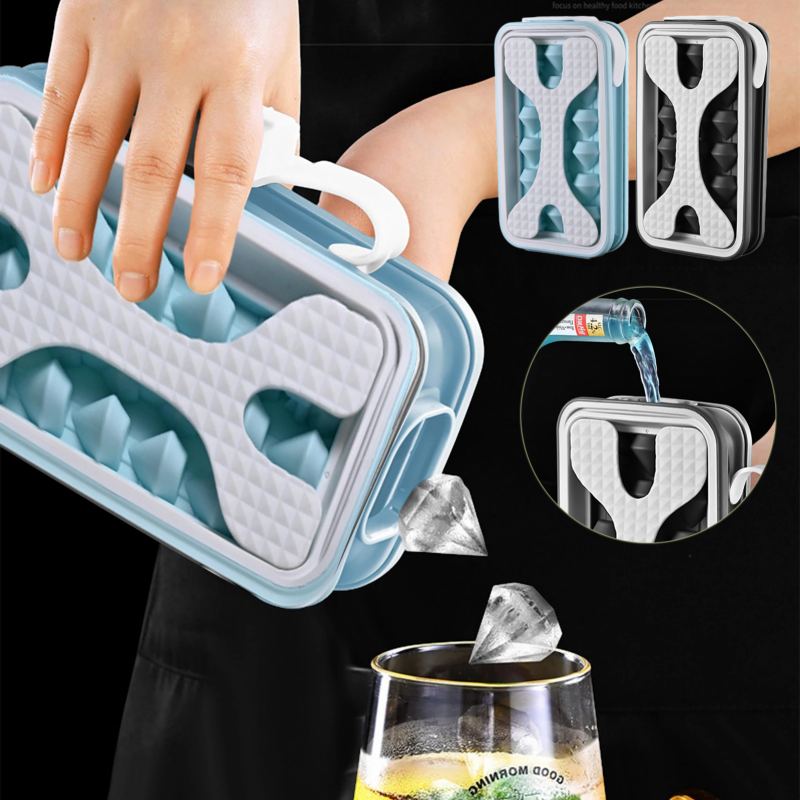 Portable Silicone Ice Ball Mold Water Bottle