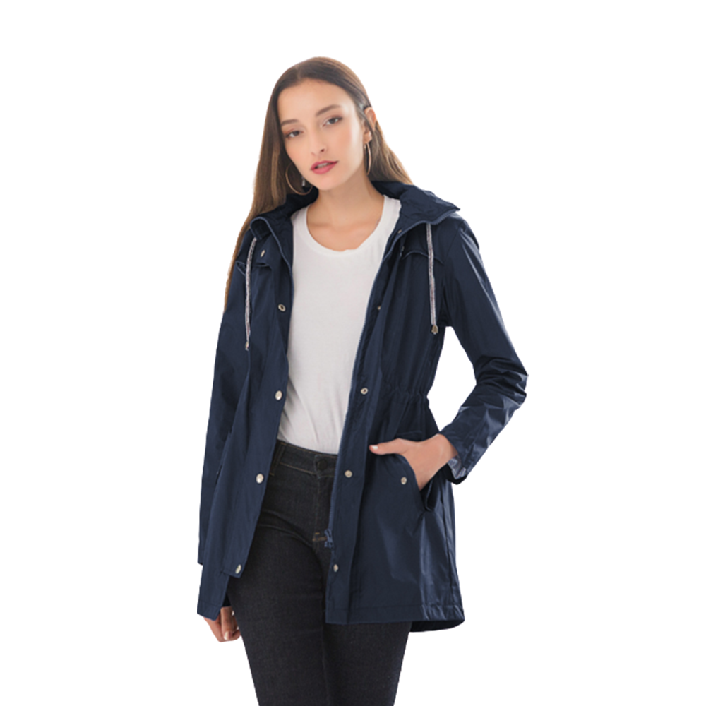 Lightweight Travel Trench Raincoat