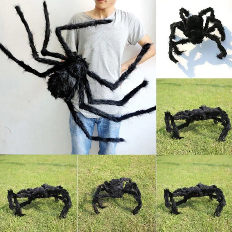 Giant Black Spider Decoration