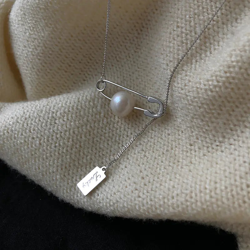 S925 Silver Unique Design Pearl Choker Necklace