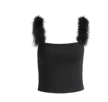 Summer Women's Top, Sexy Backless Knit Tank Top