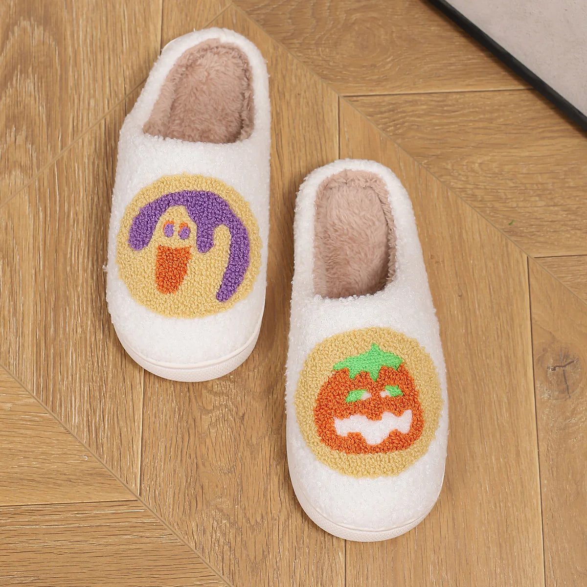 Spooky Comfort Halloween Non-Slip Cotton Slippers