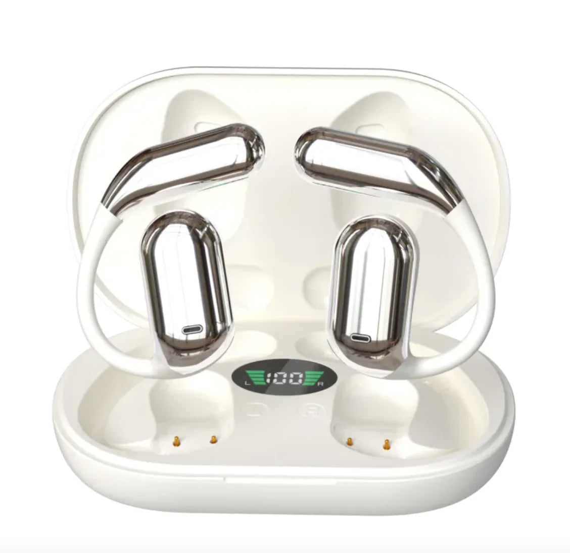 Ear-Mounted Bluetooth Headset with LED Display "No Ear Fatigue".