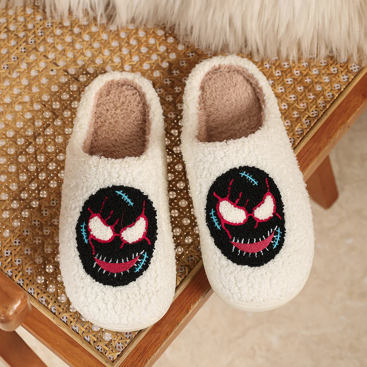 Spooky Comfort Halloween Non-Slip Cotton Slippers