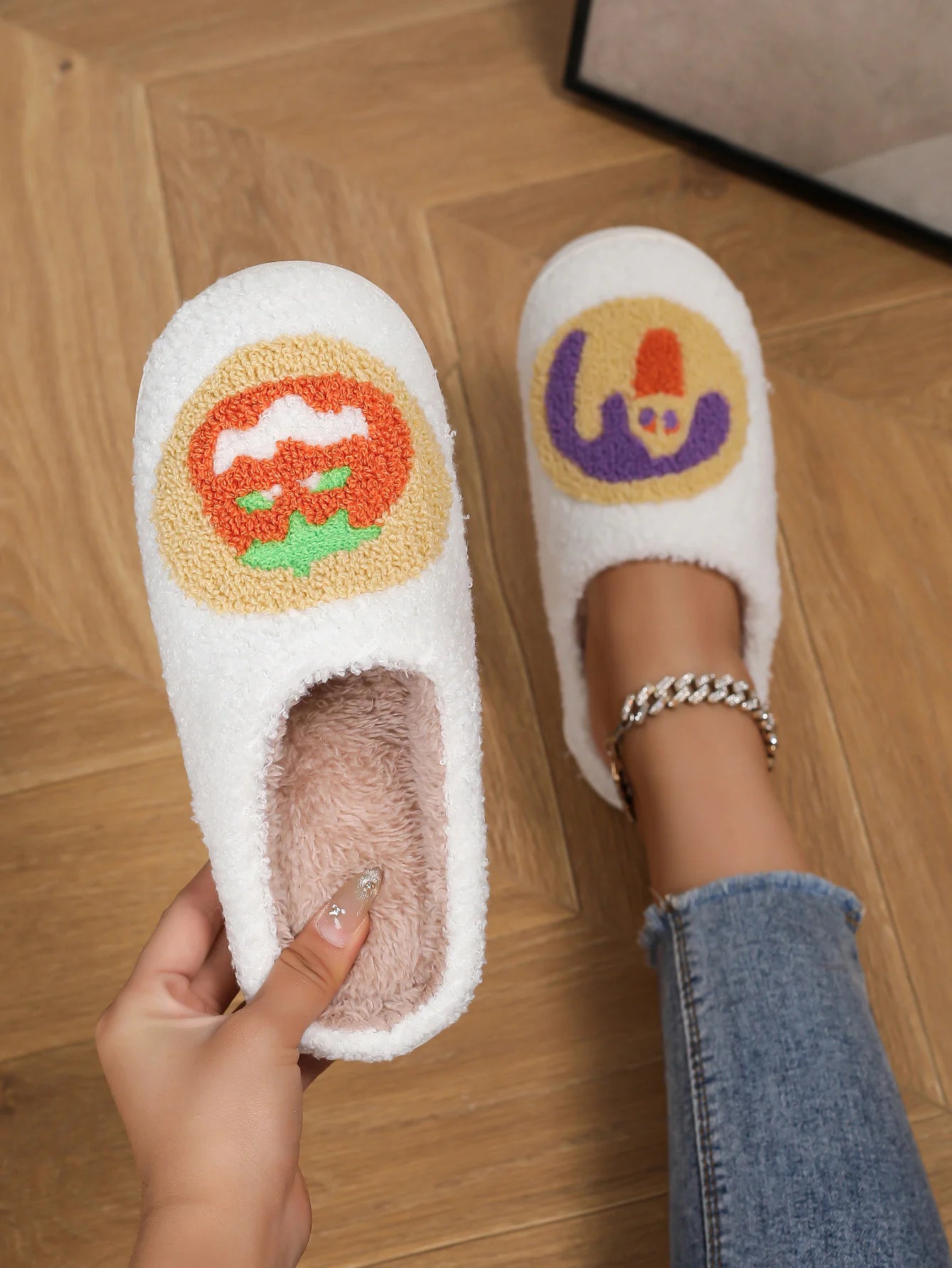 Spooky Comfort Halloween Non-Slip Cotton Slippers